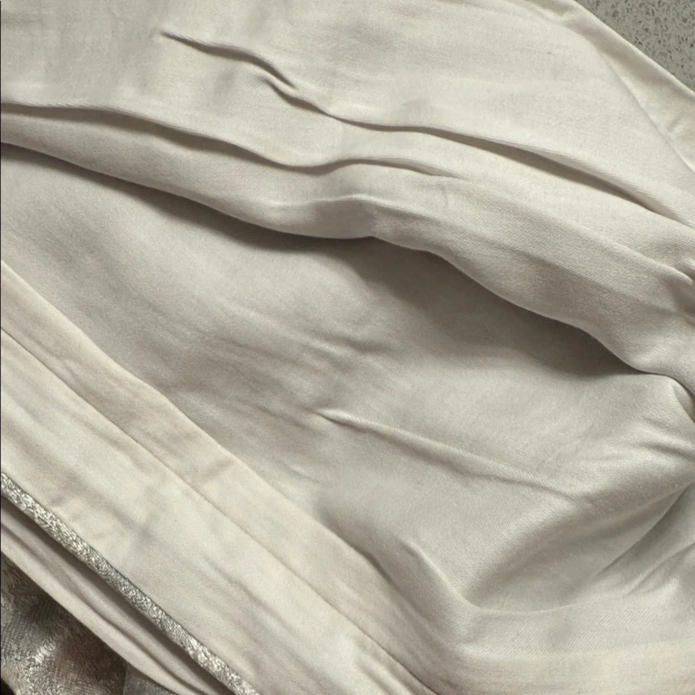 Hudson Jeans Metallic Gray Duvet Cover